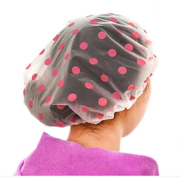 

shower caps s-3 selling thick elastic cap waterproof bath accessories ladies spa hair salon bathroom supplie