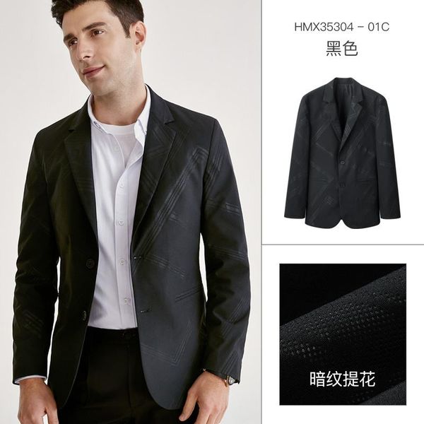 

men's suits & blazers coat suit 2021 autumn fashion slim-fit jacket thin striped streetwear casual men chaqueta de hombre s-3xl, White;black