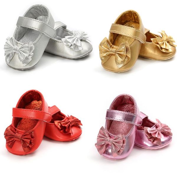 

first walkers romirus baby princess shoes soft bottom non-slip toddler pu