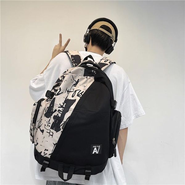 

backpack fashion men graffiti backpacks camouflage lapbook school bag women cool student high capacity packbag male travel rucksack