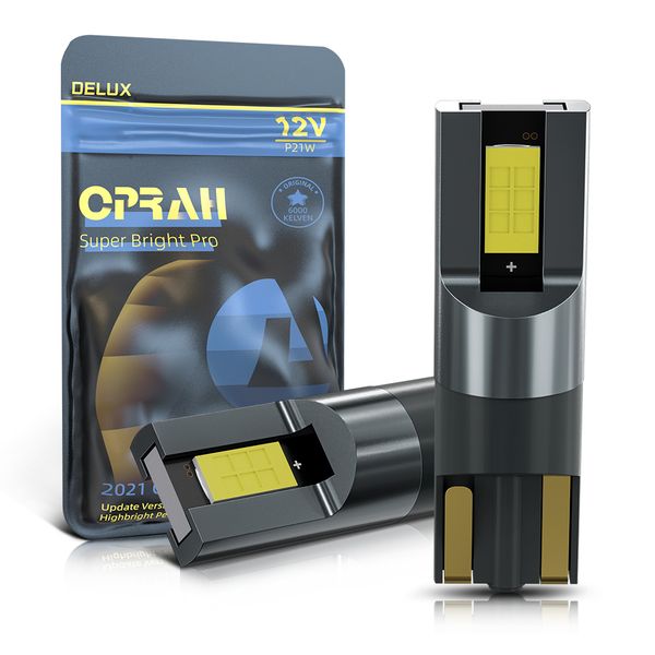 

2pcs t10 w5w led bulbs 2smd 3570 chips canbus no error car interior license plate lights reading dome lamp super bright 12v 24v