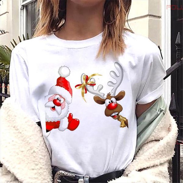 

and womens christmas tshirts fashion mens t shirt santa women claus printed cartoon reindeer funny white tee female, White;black
