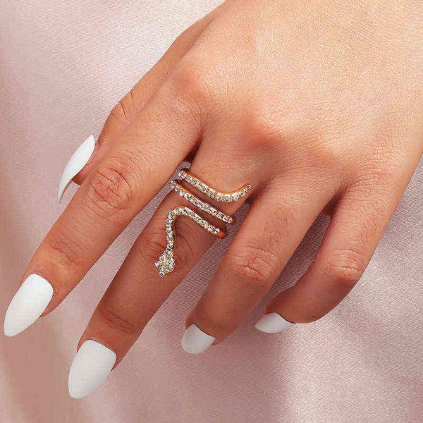 

vintage gold color cool animal snake crystal finger ring for women girl gothic halloween punk wedding party jewelry gift bijoux g1125, Slivery;golden