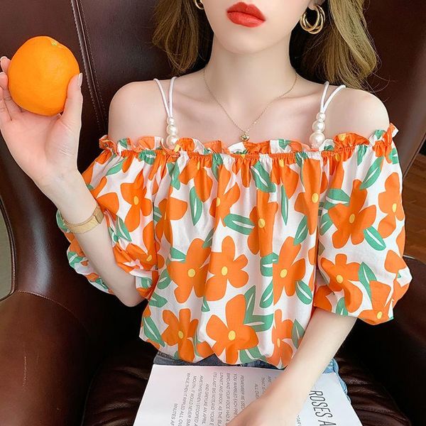 

women's blouses & shirts casual short sleeve birds print loose women oversized cotton and linen vintage streetwear tunic tees, White