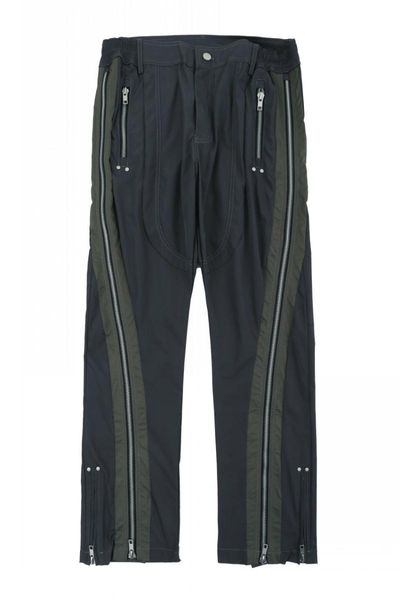 

men's pants men women multi-pocket drawstring cargo overalls trousers 2021 fw zipper man, Black