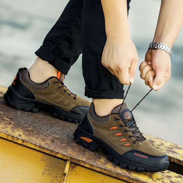 

new sports men shoes 2021 fashion outdoor hiking shoes casual flat shoes men comfortable loafers non-slip camping men sneakers