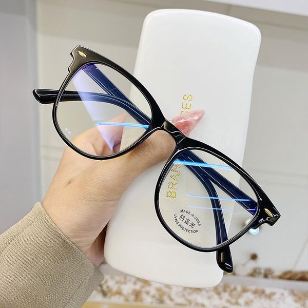 

sunglasses round man transparent frame computer glasses woman anti blue light blocking spectacle eyewear optical, White;black