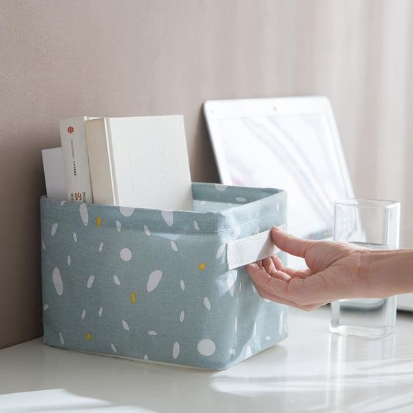 

storage bags deskjewelry office basket sundries box foldable cosmetic container organizer clothing book toys bag
