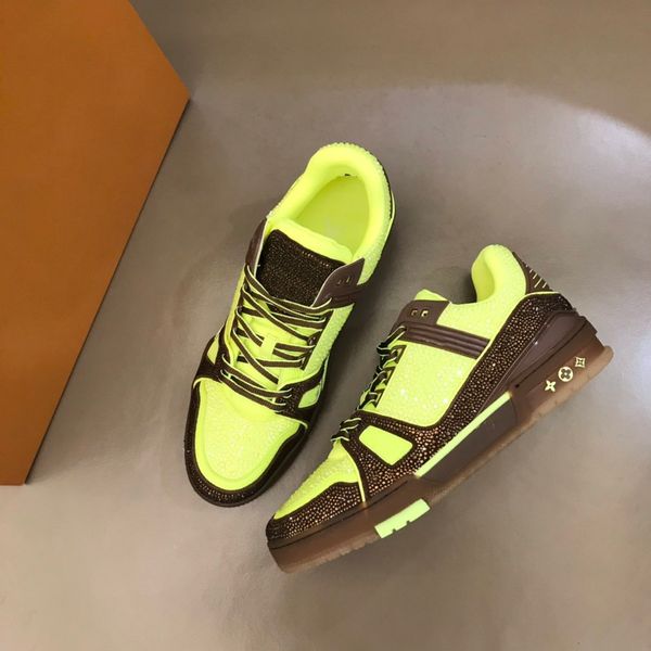 

2021 italy casual luxury designer shoes men and women low flat genuine leather mens sneakers trainers a63, Black