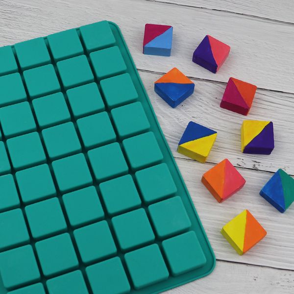 

square chocolate moulds candy molds silicone chocolate pan 40 cavities ice cube tray pralines gummy jelly mold 1221703