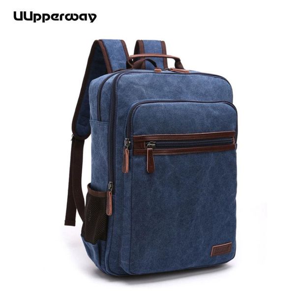 

backpack 2021 style men vintage casual canvas school bags for male men's large backpacks multifunction laptop