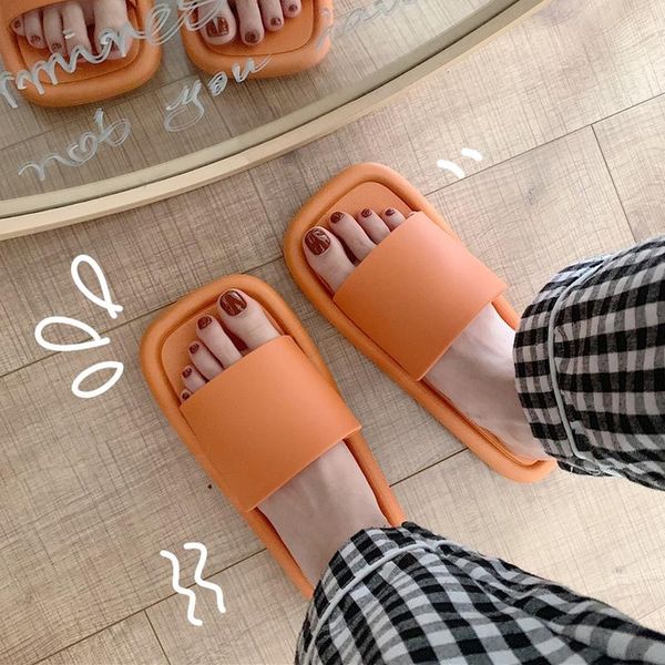 

slippers slipper female summer home with indoor anti-skid bath japanese personality ins tide lovely cool outside wear, Black