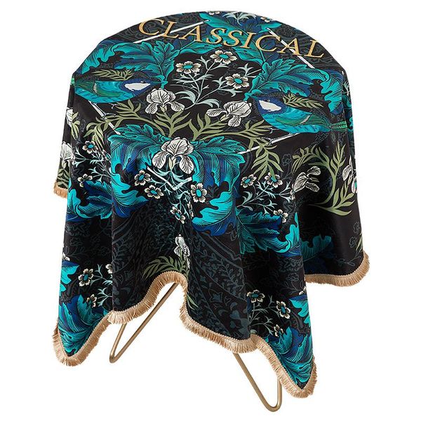 

table cloth light luxury european round tablecloth american square coffee tv cabinet cover towel