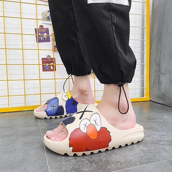 

official website 70% off outlet ripe slippers men's trendy outdoor infrared wear summer yez flip sesame street beach shoes, Black
