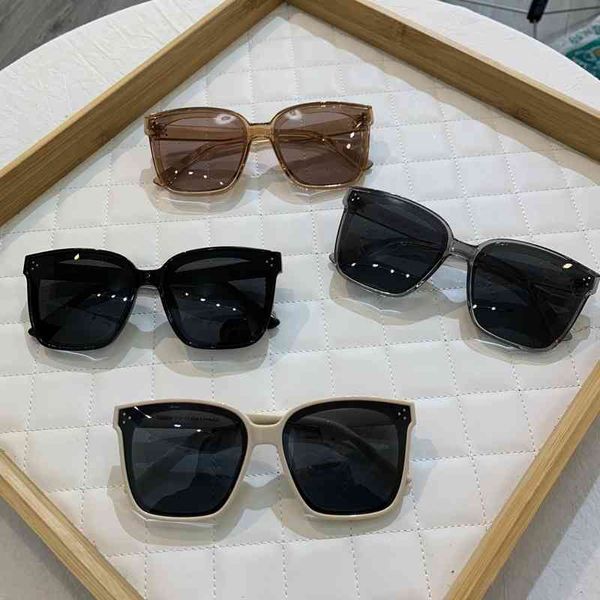 

sunglasses gm2022 sunglasses 17 women's big face thin ins polarized qi wei pan weibo net red same, White;black