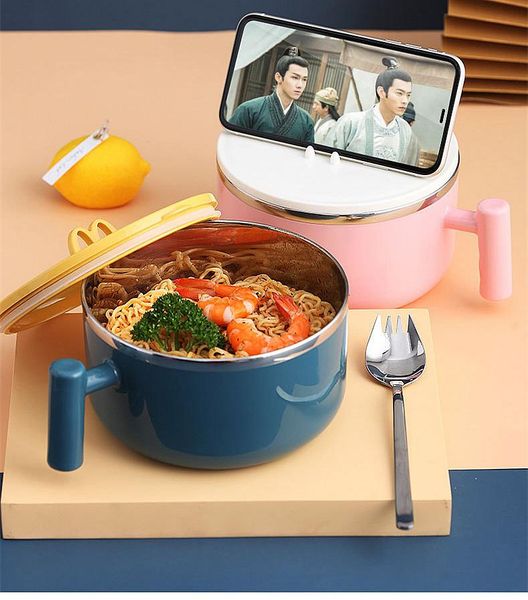 

dinnerware sets lunch box stainless steel separated bento portable microwave lunchbox for office worker children