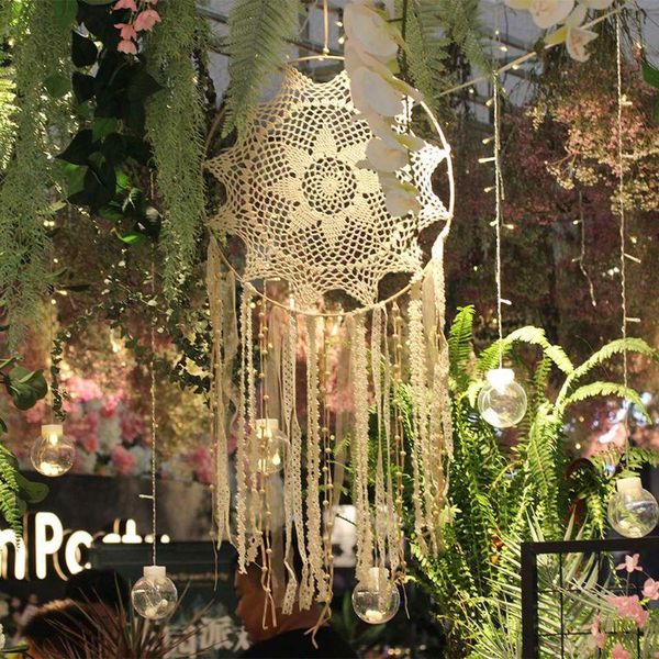 

dreamcatcher macrame woven wall hanging tapestry handmade boho dorm home decor j0pc decorative objects & figurines
