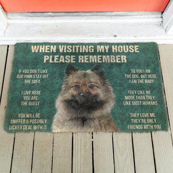 

carpets 3d please remember german spitz dogs house rules doormat non slip door floor mats decor porch