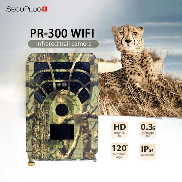 

cameras secuplug+ trail camera 12mp waterproof wildlife pr300a infared night vision scout wild outdoor hunting po trap