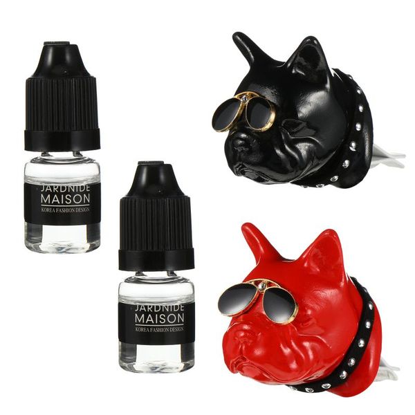 

car air freshener 2pcs aroma diffusers dog designed clips useful vent clip