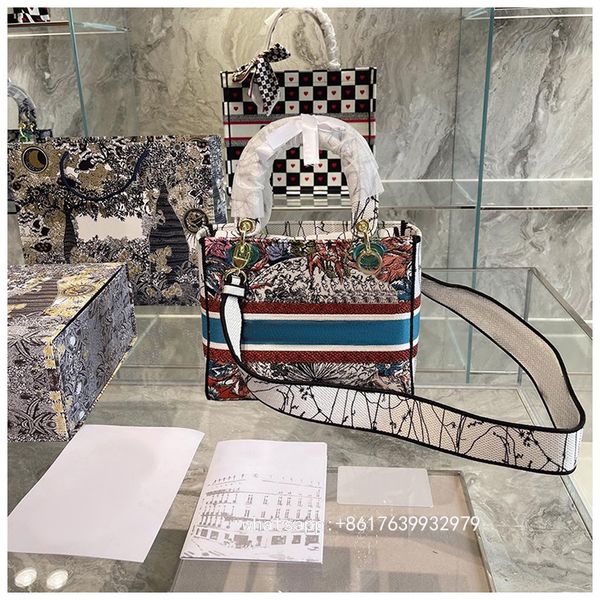 

2021 bags embroidery handbag tote bag designer bags luxury totes brands classic full set of packaging women with the original box size 24 cm