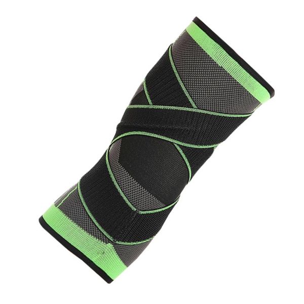 

elbow & knee pads sleeve with adjustable strap for pain relief support running basketball or other exercises - size, Black;gray