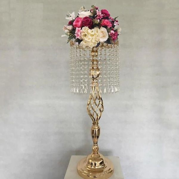 

party decoration 10pcs golden wedding/ table centerpiece 70 cm tall 25 diameter, el/ home decor road leads