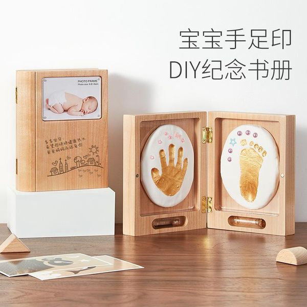 

frames baby hand and foot inkpad fetal hair souvenir po frame born print footprints permanent