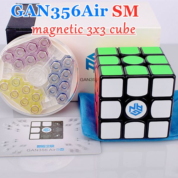 

gan356air sm magnetic 3x3x3 magic cube 3x3 speed cube gan356 air cubo magico gans 3x3x3 cube puzzle gan 356 air