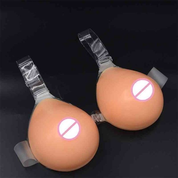 

concave drop piwei water bottom plump type cross dressing silicone artificial shoulder strap one-piece false breast pad