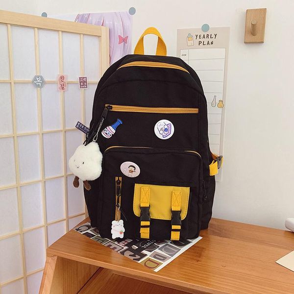 

student school bags for teenage girls cute nylon multifunction backpack women bookbags fashion youth schoolbags 2021