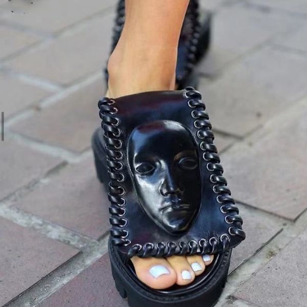 

black sandals b395 shoes elegant ladies fashion slides of the female punk design summer outdoors sandals beach for girl d5h6