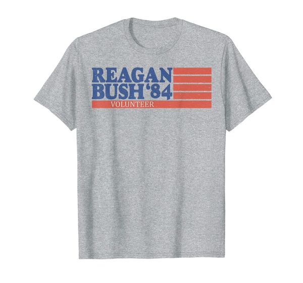 

reagan bush 84 shirt vintage republican volunteer tee, White;black
