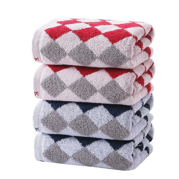 

towel 2pcs/lot 100% cotton face towel.colorful plaid towel.soft bath towel. set