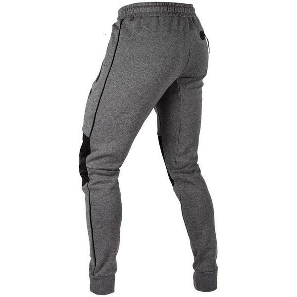 

muscle men's pants running fitness brother outdoor training fashion brand splicing, Black