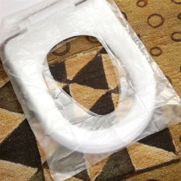 

toilet seat covers 50pcs travel disposable cover waterproof safety pad anti-bacterial cushion camping bathroom accessories