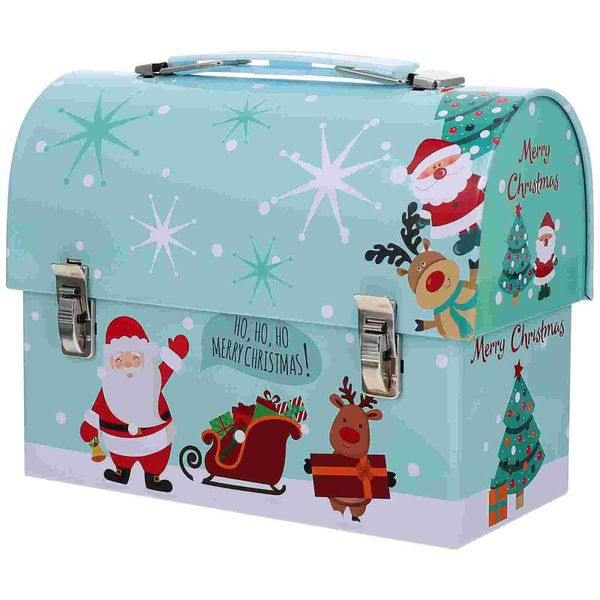 

gift wrap 1pc multi-purpose xmas packing box tinplate storage candy case