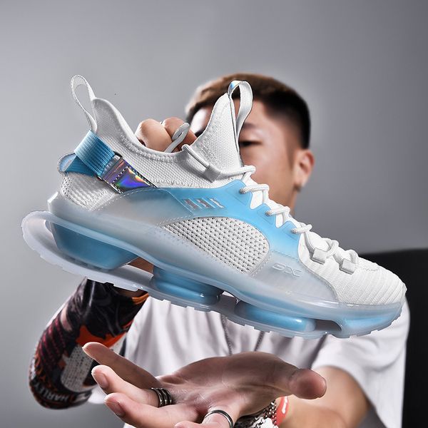 

2021 air cushion sports basketball running korean three color optional men's fashion sho, Black