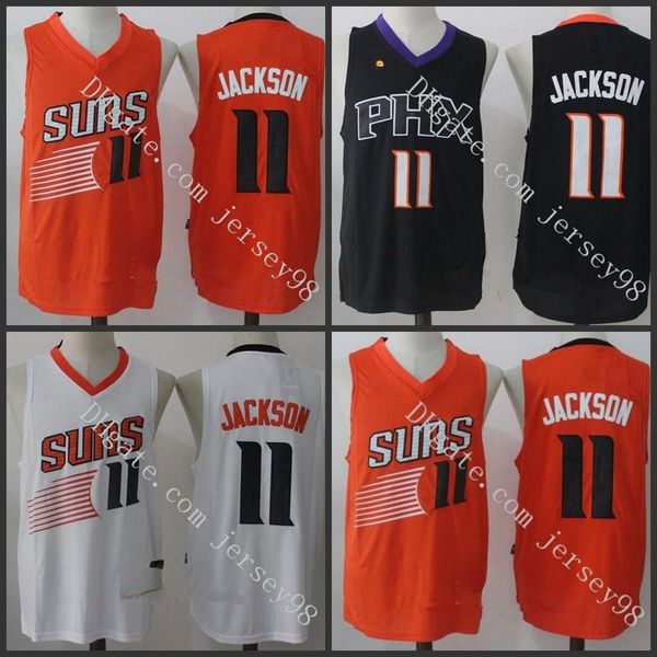 

phoenix suns men #11 josh jackson retro basketball jersey, Black