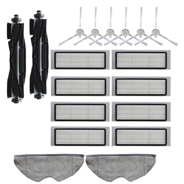 

vacuum cleaners 18pcs washable main brush side brushes hepa filter mop cloth for 360 s5 s7 robot robotic cleaner parts