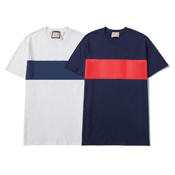

summer t shirt man geometric women casual short sleeve oversize trendy ins streetwear clothes fashion white blue fashion, White;black