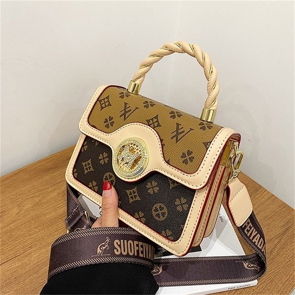 

sale 90% off soft handbag women's 2022 new fashion printed single shoulder messenger small square