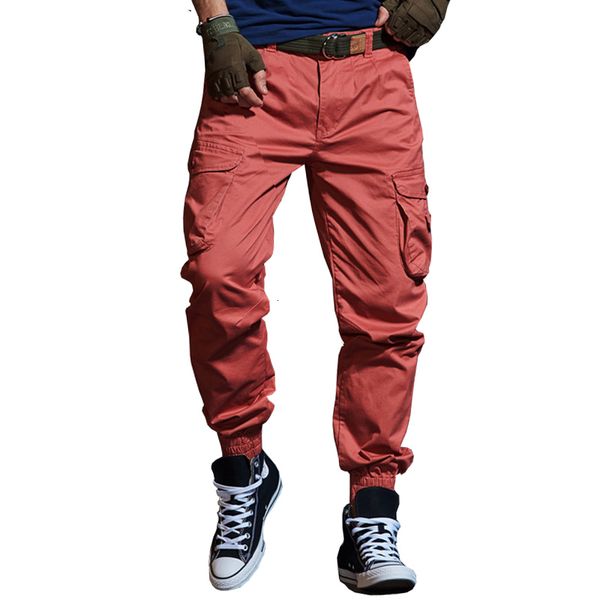 

men's pants cargo casual fashion camouflage many pockets strain work corridors thin male leg camo black streetwear pant rx2g