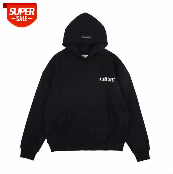 

nagri men's european and american fashion brand sixth season fearofgodaarmy main line limited black sweater men women #6t5r