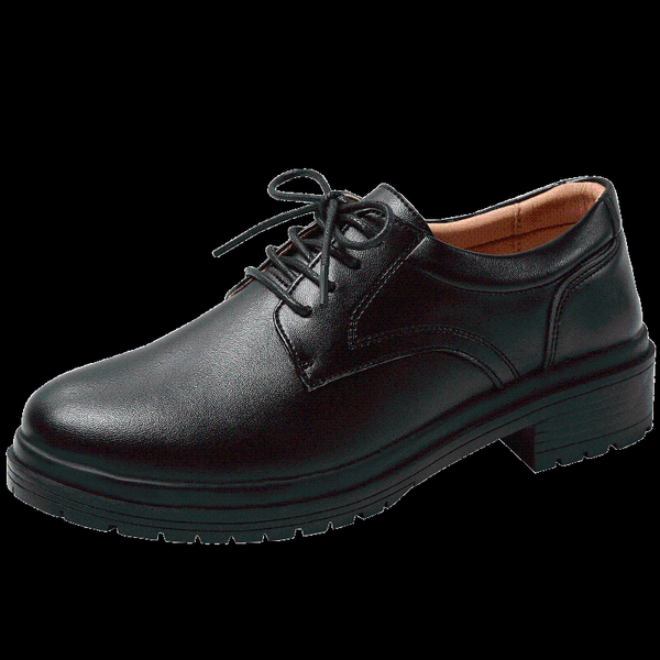 

dress shoes wujie 2021 polyester shoelaces women's leather two-layer cowhide formal work non-slip wear-resistant sole women', Black