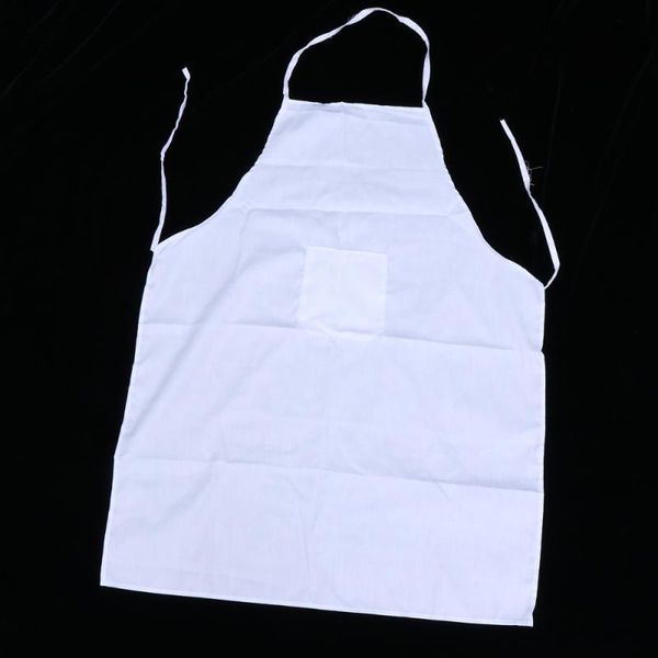 

2pcs apron chef's cooking with a hat for chef waitress waiter (white) aprons