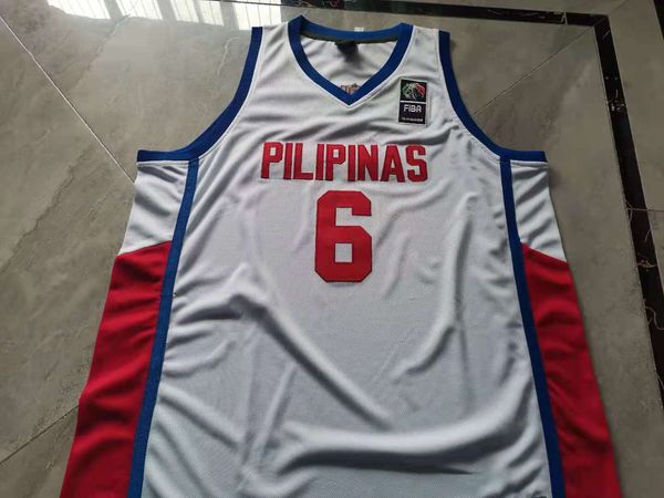 

rare basketball jersey men youth women vintage pilipinas jord an clarkson philippines fiba world size s-5xl custom any name or number, Black