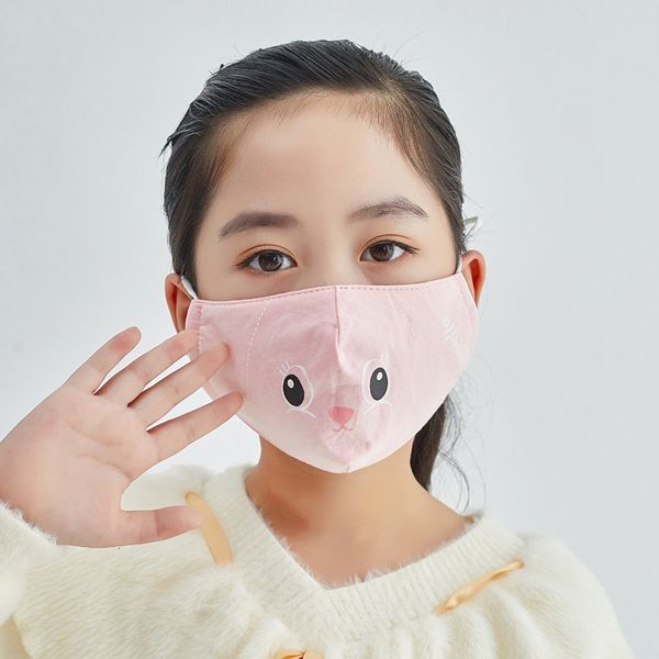 

creative children's life sunscreen washable printed dustproof pure cotton mask