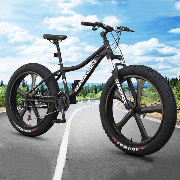 

mountain bike 4.0 super wide tire snow off-road bicycle male and female students beach five-knife wheel bikes