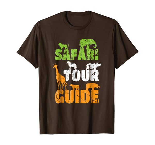 

safari tour guide shirt, White;black